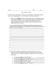 English Worksheet: Mad Lib for the novel 1984