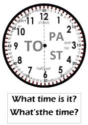 English Worksheet: Clock 