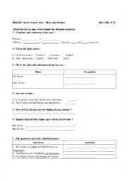 English Worksheet: Meet the Browns