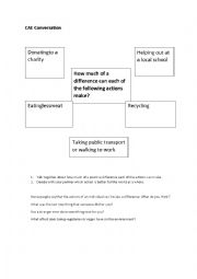 English Worksheet: CAE advanced speaking exercise 2