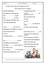 English Worksheet: The superlative form (