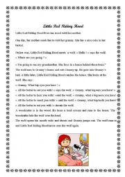 English Worksheet: Little Red Riding Hood