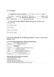 English Worksheet: Present Simple 