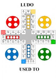 English Worksheet: Used to - Ludo