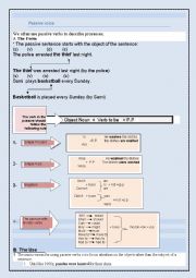 English Worksheet: passive