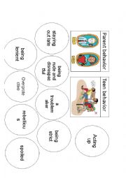 English Worksheet: Parents and children behavior