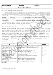 English Worksheet: bac revision