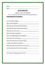 English Worksheet: oral comprehension