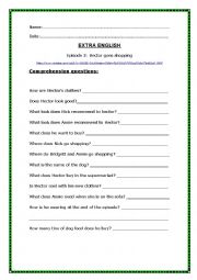 English Worksheet: oral comprehension