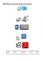 English Worksheet: ICT Basic Terms