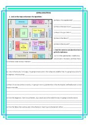 Giving direction worksheet