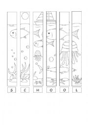 English Worksheet: Summer puzzle picture - Under the Sea