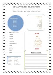 English Worksheet: Halloween worksheet