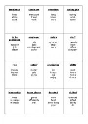 Relative clauses TABOO - working life vocabulary