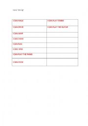 English Worksheet: Game 