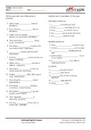 English Worksheet: Simple Present exercises