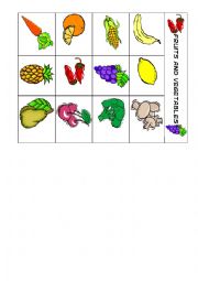 BINGO FRUIT AND VEGETABLE