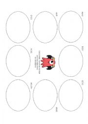 English Worksheet: Monster Trait Graphic Organizer