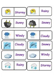 English Worksheet: domino weather