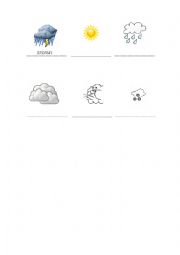 English Worksheet: The weather