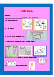 WEATHER AND CLOTHES ORAL PRESENTATION 