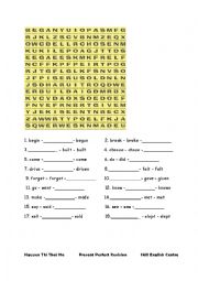 Puzzle - Irregular verbs Past Simple