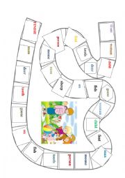 English Worksheet: Plurals exeptions board game