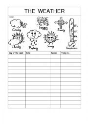 Weather worksheet