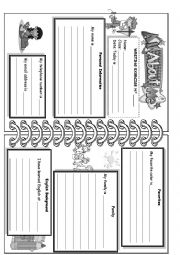 English Worksheet: All about me