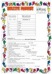 English Worksheet: Reflexive Pronouns