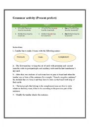 Present perfect (dynamic activity)