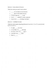 English Worksheet: demonstrative and indefinite pronouns