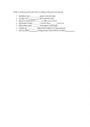 English Worksheet: Verbs in present simple