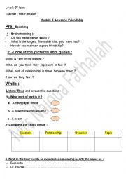 A friend Birthday Greetings worksheet 