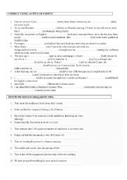English Worksheet: active or passive