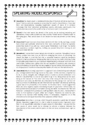 Speaking Model Responses C1-C2