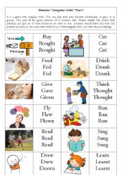 Domino Irregular verbs Part 1