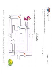 English Worksheet: school supplies