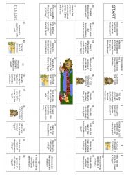 English Worksheet: Ancient Civilisations board game