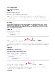 English Worksheet: past continuous