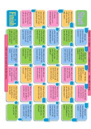 English Worksheet: First Conditional Conversation Board Game-Editable-It promoted some time of interaction 