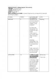 English Worksheet: Lesson PLan on possessive adjectives