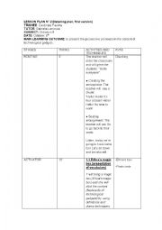 Lesson PLan on possessive adjectives