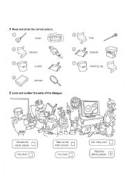 English Worksheet: Exercises and Reading Comprehension