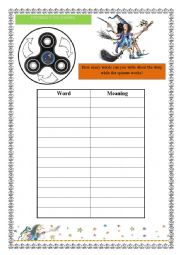 English Worksheet: SPINNER WITH WINNIE