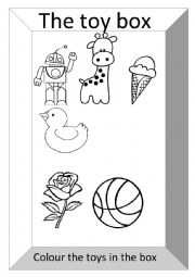 English Worksheet: The toy box