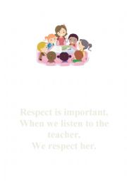 English Worksheet: Respect