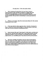 English Worksheet: Big Short Questions