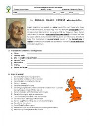 I, Daniel Blake - film worksheet