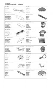 English Worksheet: the weather